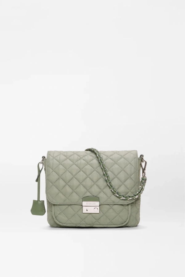 MZ Wallace Medium Crosby Lock Crossbody - Agave Green