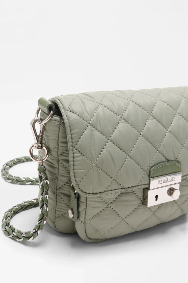 MZ Wallace Medium Crosby Lock Crossbody - Agave Green
