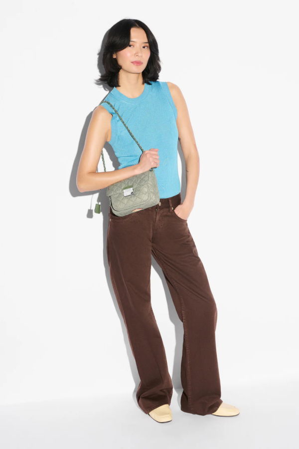 MZ Wallace Small Crosby Lock Crossbody Bag - Agave Green