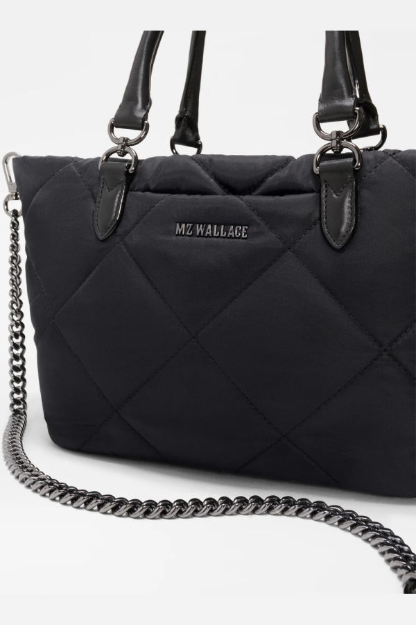 MZ Wallace Small Madison E-W Tote - Black