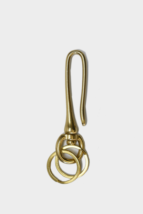 Curated Basics Large Brass Swivel Hook Keychain