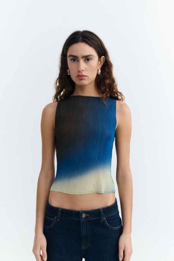 Thinking MU Pleated Dora Top