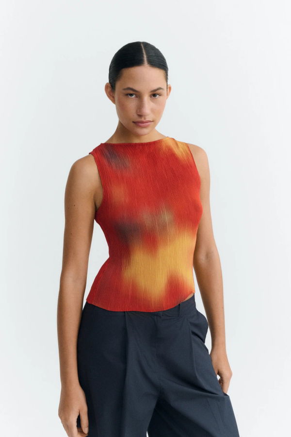 Thinking MU Pleated Dora Top