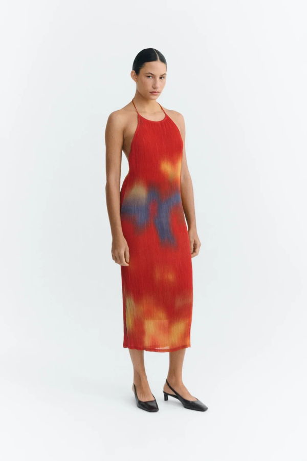 Thinking MU Pleated Miriam Dress