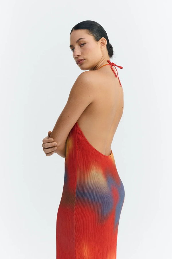 Thinking MU Pleated Miriam Dress