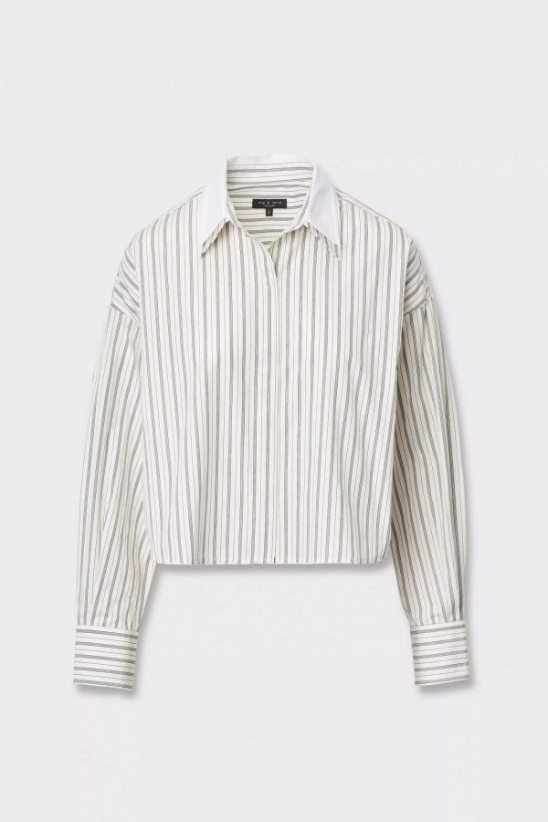 Rag & Bone Marin Layered Cropped Shirt