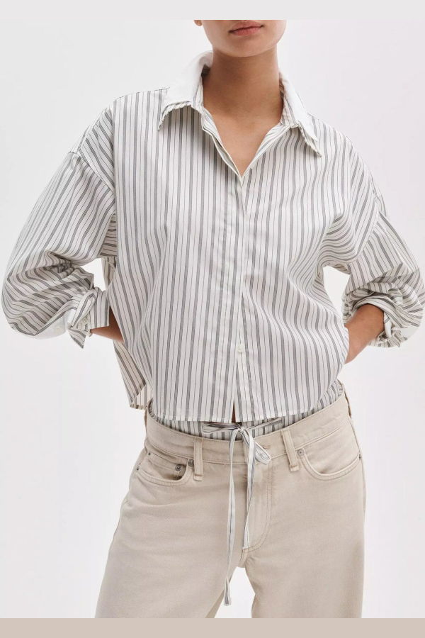 Rag & Bone Marin Layered Cropped Shirt