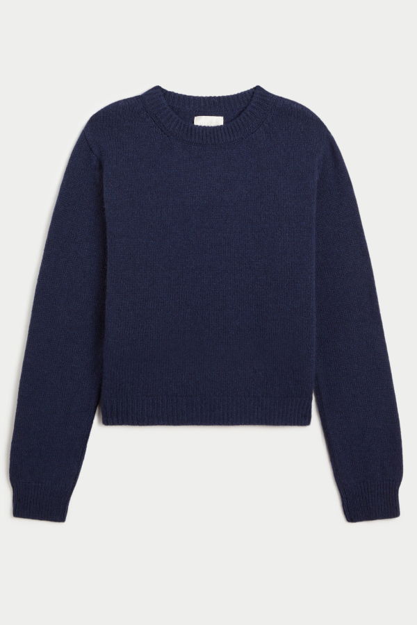 Suzie Kondi Kismet Crewneck Cashmere Sweater - Navy
