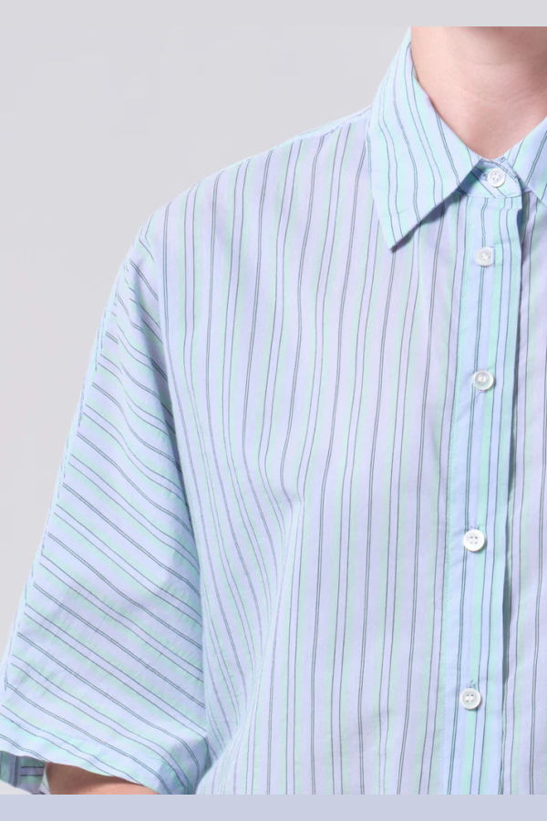 AGOLDE Merrin Shirt Wirrel Stripe