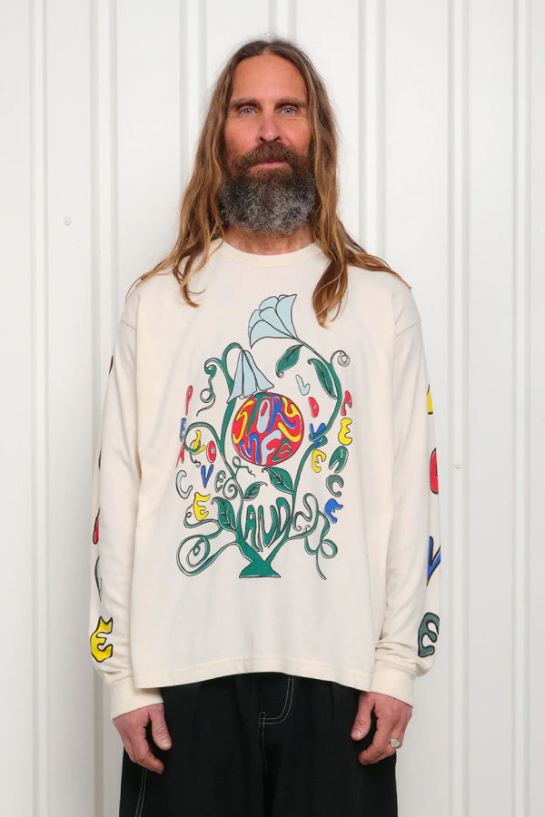 STORY mfg. Peace Plant Grateful Long Sleeve Tee