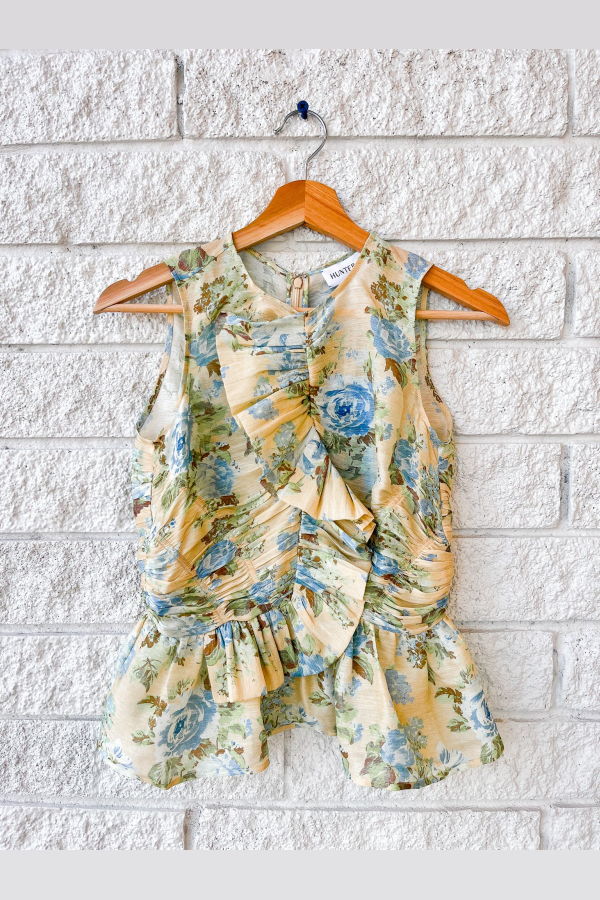 Hunter Bell Doering Top - Garden Rose Peri