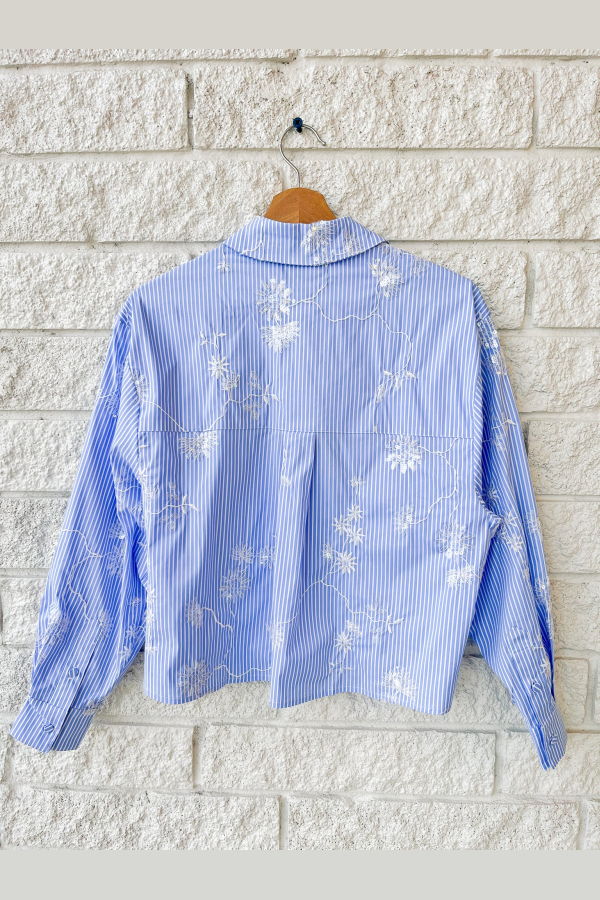 Hunter Bell Hudson Shirt Top - Sullivan Stripe