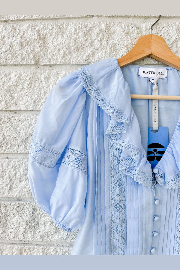 Hunter Bell Mare Top - Sky Blue