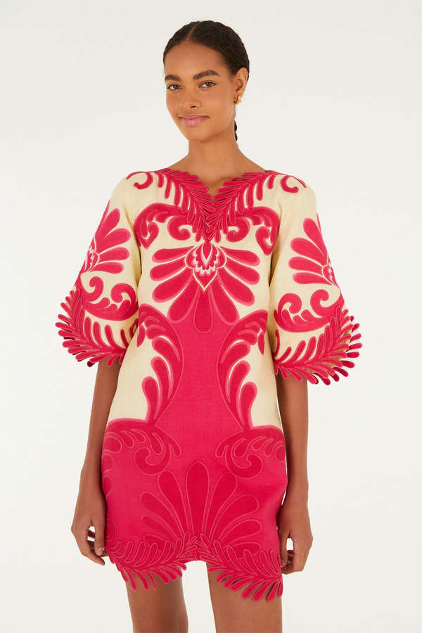 open lace back dress farm rio Red and Pink Size S Dress main image 0