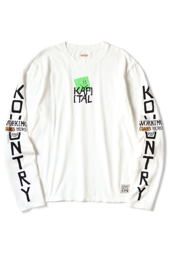 Kapital 20/-Jersey Crew Long Sleeve T (Peckish Kap)