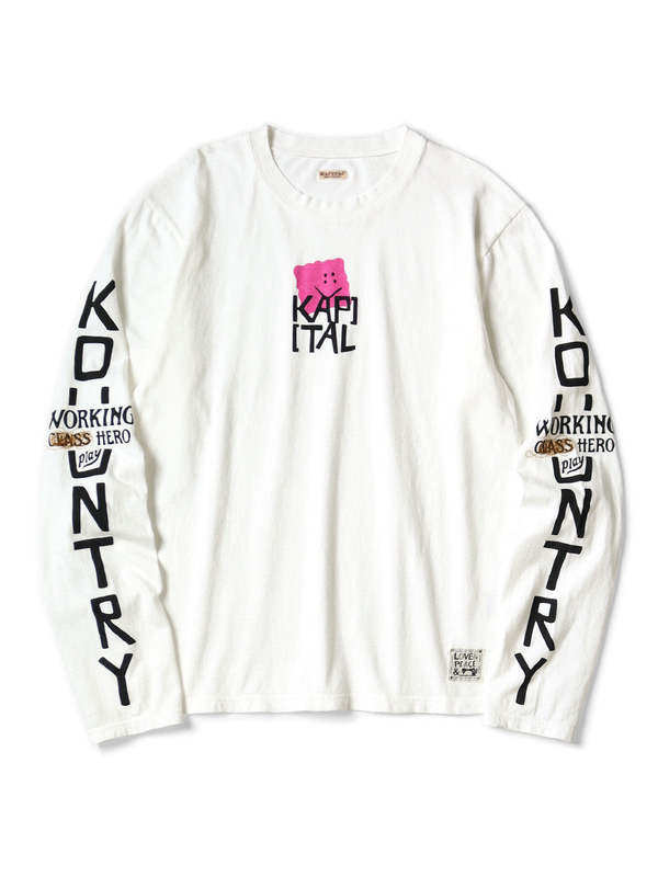 Kapital 20/-Jersey Crew Long Sleeve T (Peckish Kap)