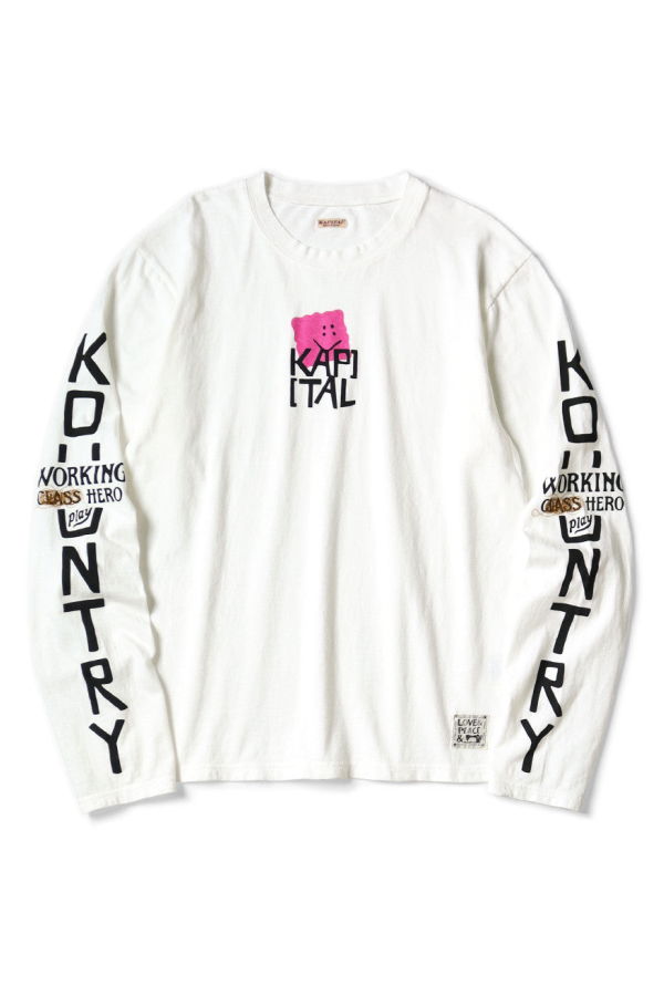 Kapital 20/-Jersey Crew Long Sleeve T (Peckish Kap)