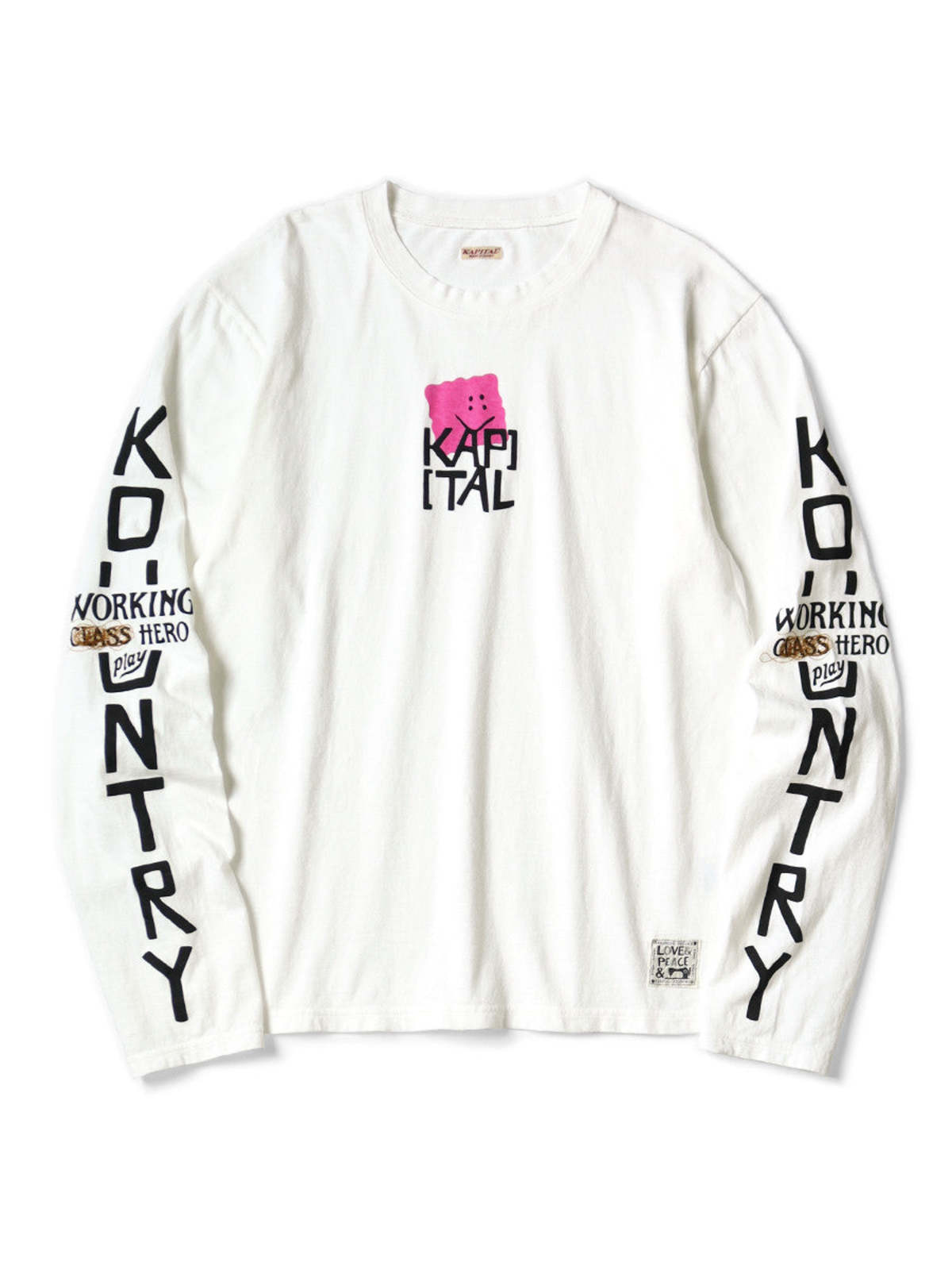 Kapital 20/-Jersey Crew Long Sleeve T (Peckish Kap) - Image 1 of 9
