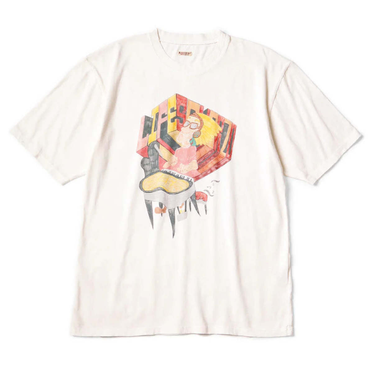 Kapital 20/-Jersey Crew Analog Piano T-Shirt - Image 1 of 6