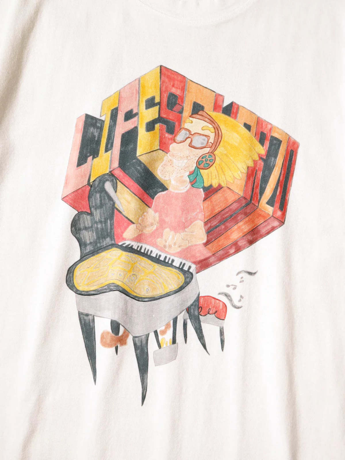 Kapital 20/-Jersey Crew Analog Piano T-Shirt - Image 5 of 6