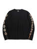 Kapital 20/- Jersey Long Sleeve T Concho Belt Sleeve - Black - Thumbnail 1