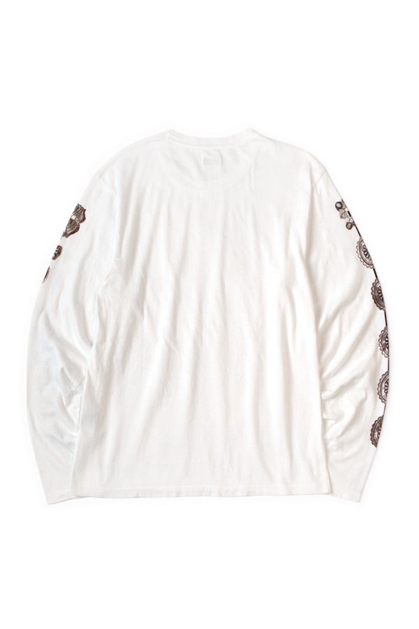 Kapital 20/- Jersey Long Sleeve T Concho Belt Sleeve - Black
