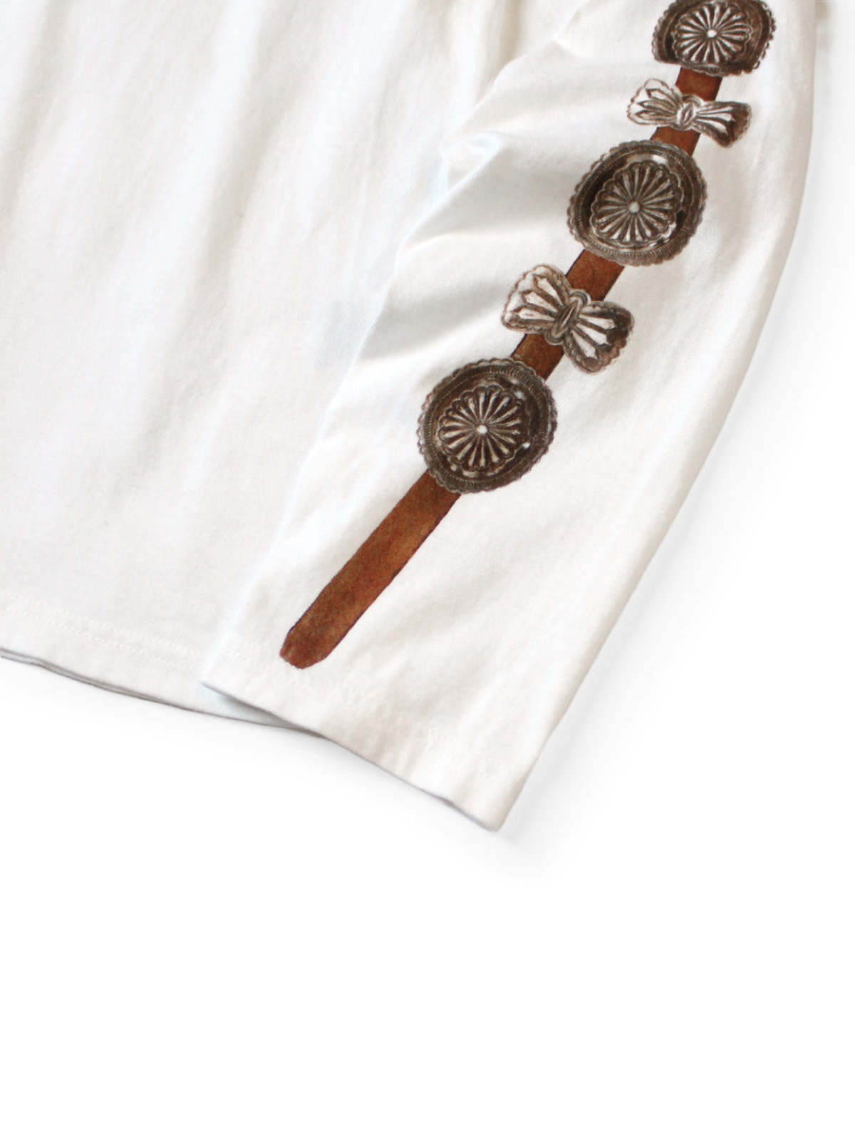 Kapital 20/- Jersey Long Sleeve T Concho Belt Sleeve - Black - Image 5 of 5
