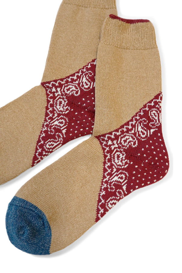 Kapital 96 Yarns Heel Paisley Bandana Socks