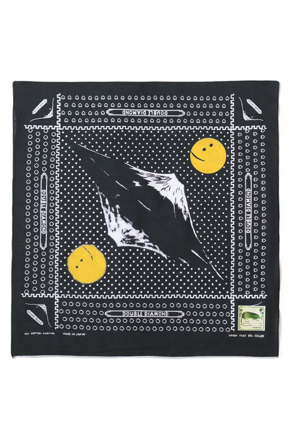 Kapital Fastcolor Selvedge Bandanna (Mirrored Fuji Profile Rainbowy)