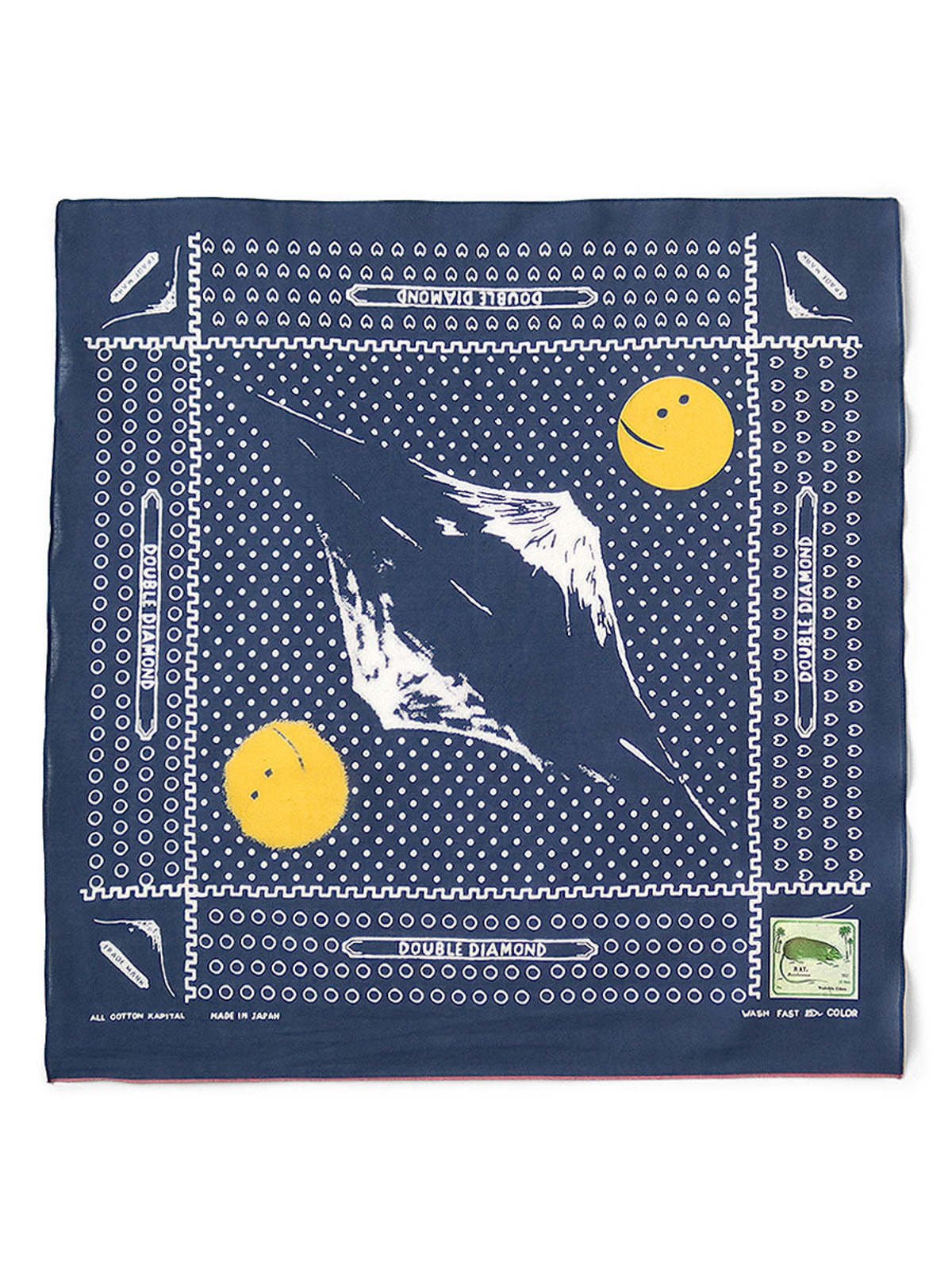 Kapital Fastcolor Selvedge Bandanna (Mirrored Fuji Profile Rainbowy) - Image 2 of 9