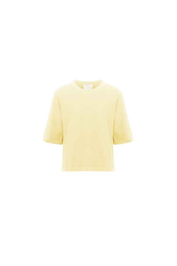 Molli Bari Knit T-Shirt - Paille