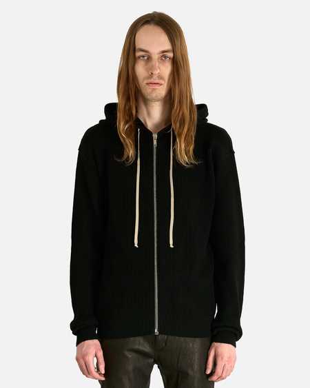 DRKSHDW by Rick Owens Asymmetric Zip-Up Hoodie - Black | Garmentory
