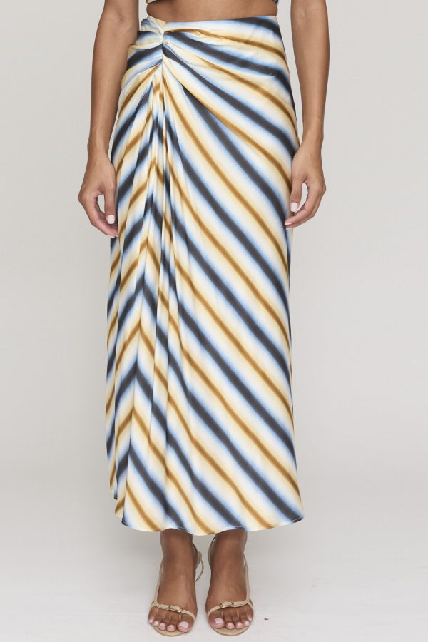 A.L.C. Jean Skirt - Tahoe Blue/Chocolate