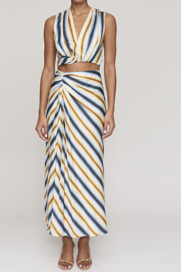 A.L.C. Jean Skirt - Tahoe Blue/Chocolate