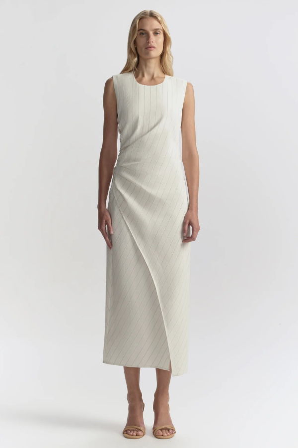 A.L.C. Caroline Dress - Pearl/Brown