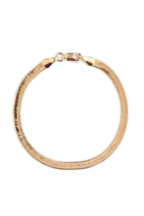 LISBETH Herringbone Bracelet - Gold