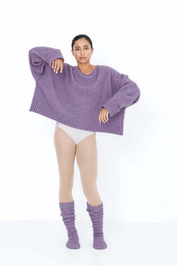 Lela Jacobs U Crop Jumper - Lavender