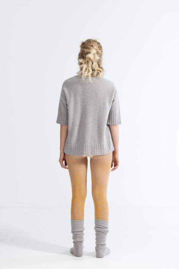 Lela Jacobs U T-Shirt Jumper - Ash