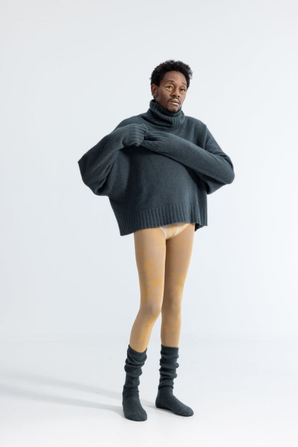 Lela Jacobs U Turtle Crop Top - Midnight