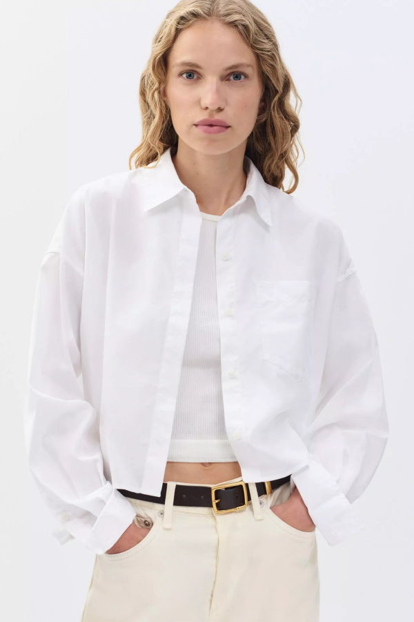 Rag & Bone Marin Cropped Shirt