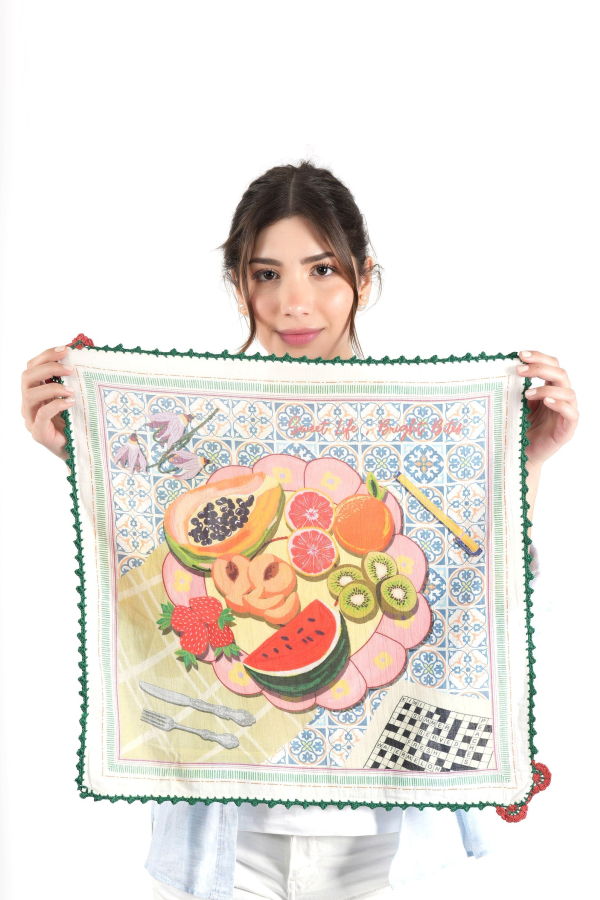 Vismaya Dolce Tavola Bandana - Light Olive