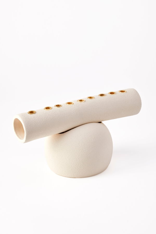 Dumae Goldie Menorah - Raw Blanc