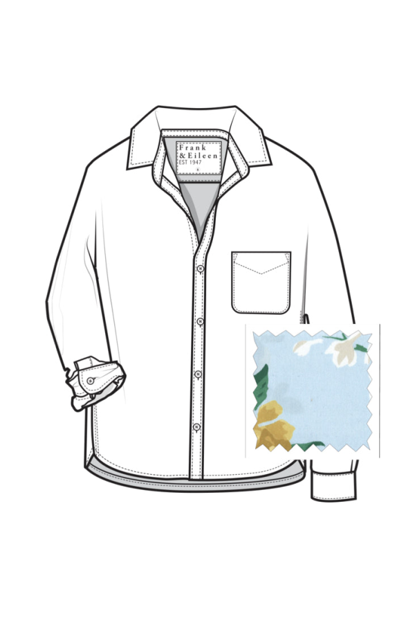 Frank & Eileen Silvio Untuckable Shirt Summer Scatter