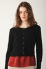 Prairie Underground Pretty In Pointelle Cardigan - Black - Thumbnail 1