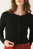 Prairie Underground Pretty In Pointelle Cardigan - Black - Thumbnail 4