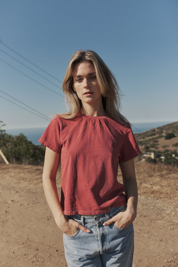 Best Regards The Souvenir Tee - Weathered Red