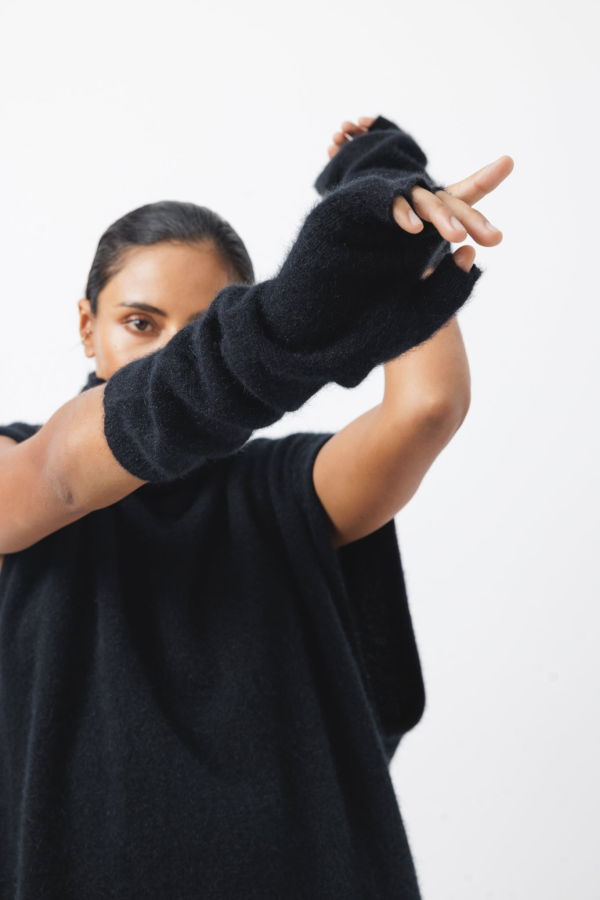 Lela Jacobs U Fingerless Gloves