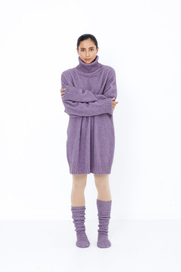Lela Jacobs U Turtle Dress - Lavender