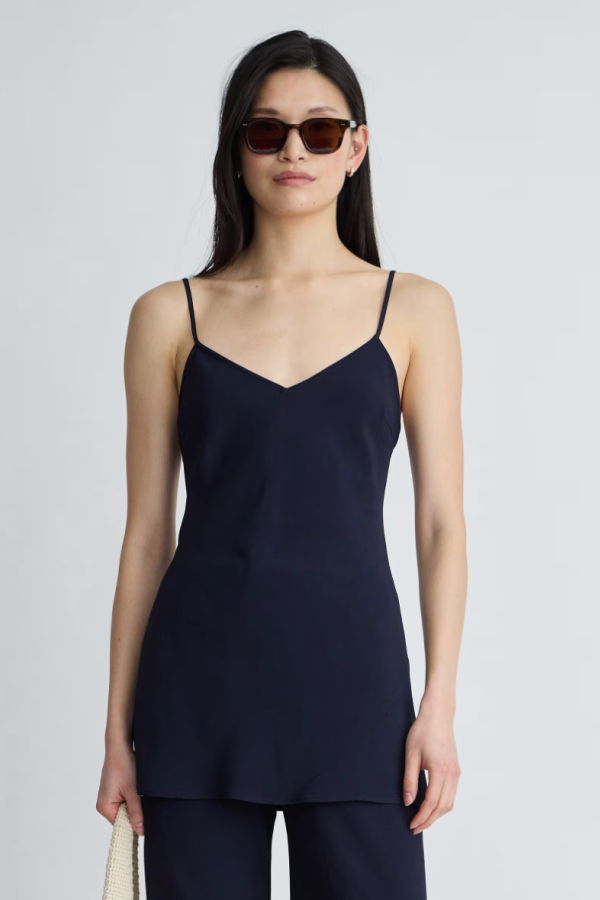 Apiece Apart Evi Cami Tunic Top - Midnight