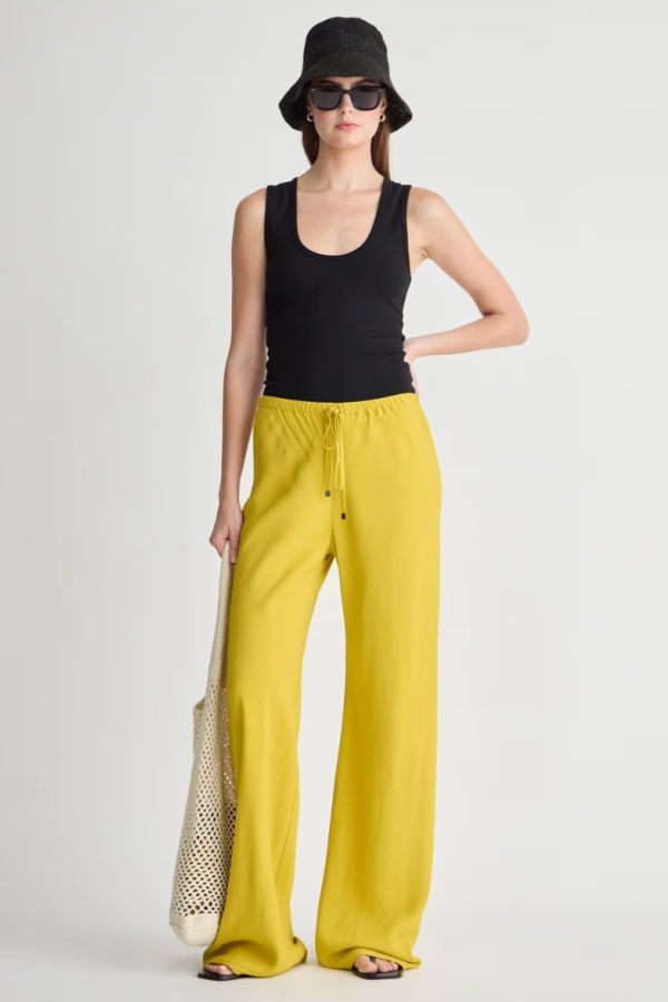Apiece Apart Inka Bias Pant - Goldenrod